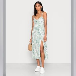 Abercrombie & Fitch Green midi spring dress